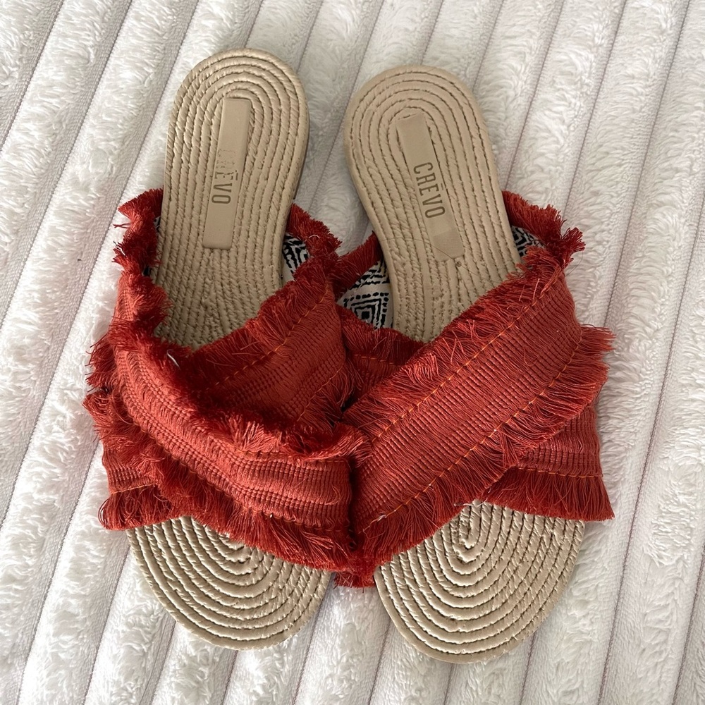 crevo woven cross strap slide sandals - Picture 3 of 5